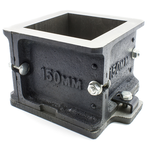 CONT 50-C0100/M15L Cube mould steel 150x150x150mm, 4-part (field)