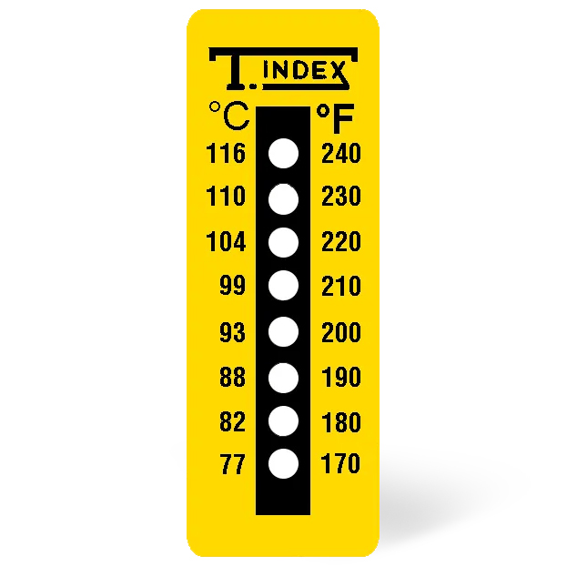 ABMT 009204 Temperature indication stickers type 9204