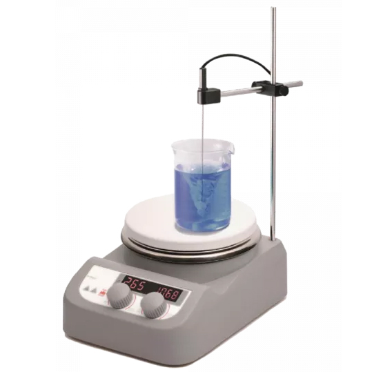 CONT 10-B0145/E Hot plate max. 280°C and magnetic stirrer, 100 to 1500 rpm. cap. 3 liters. 230V