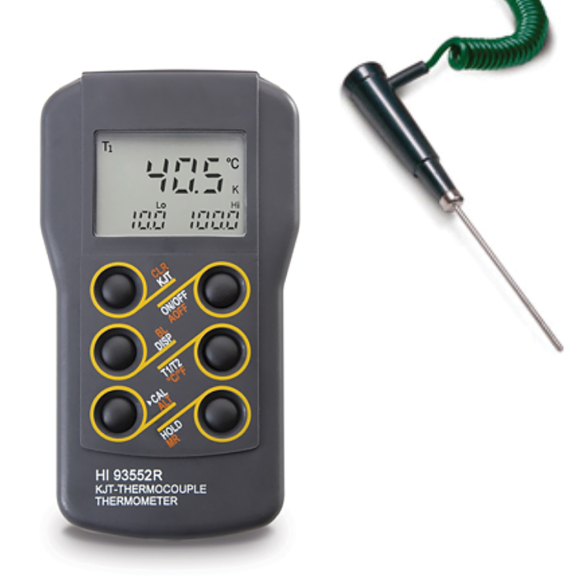 CONT 64-L0035/D1 Reserve thermometer voor 64-L0035/D -Max. temperatuur: 900°C -Resolutie: 0,1°C -Nauwkeurigheid: +/- 0,5°C