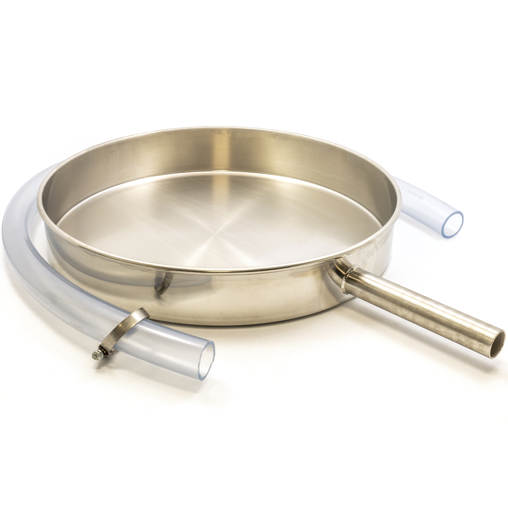 HAVE 205922886 Sieve pan with discharge nozzle for 350x60mm sieves
