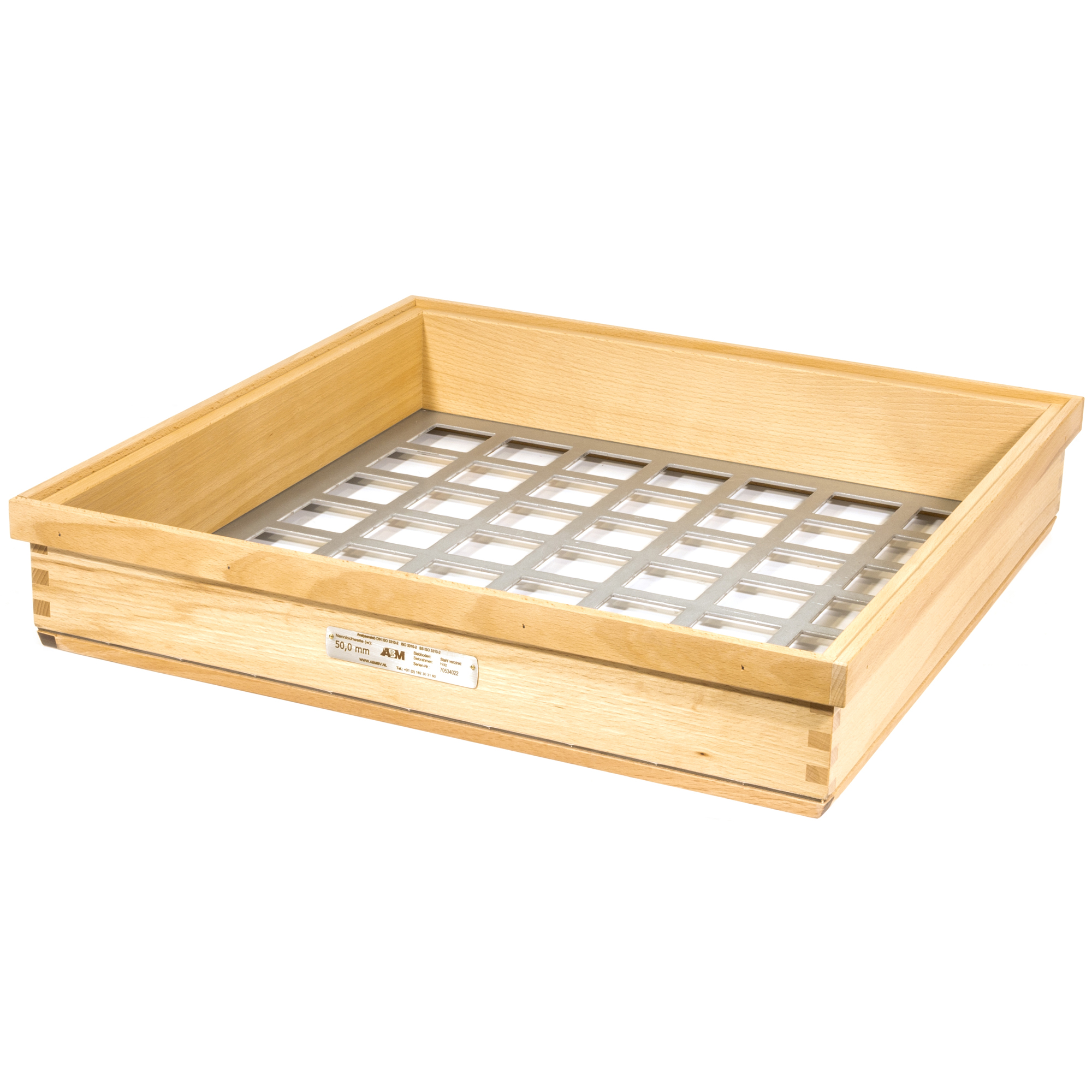 HAVE 206173089 Test sieve with wooden frame 500x500x80mm - 125mm