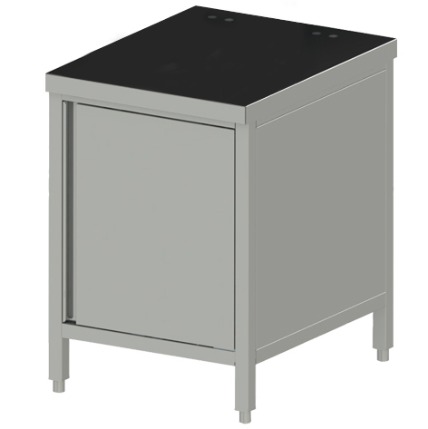 ABMB 1020602 Stainless steel cabinet, one-door, as base for the unit