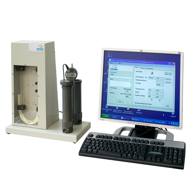 ABMB 10295 Electronic Blaine apparatus PC operated (Dyckerhoff) with 2 measuring cells